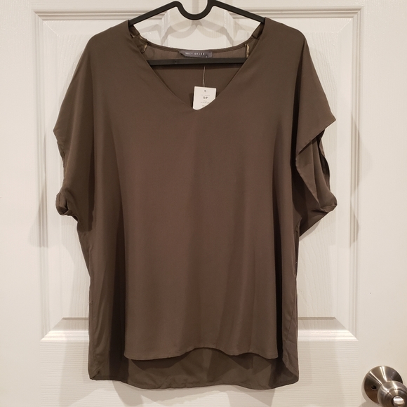 SUZY SHIER | NWT Green Loose Fit Blouse Small - Picture 1 of 5